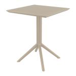 Zap Folding SKY Table - 60x60 Square - Taupe ZA.6723CT