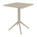 Folding SKY Table - 60x60 Square - Taupe