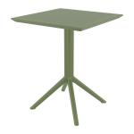 Zap Folding SKY Table - 60x60 Square - Olive Green ZA.6724CT