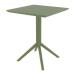 Folding SKY Table - 60x60 Square - Olive Green