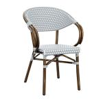 Zap PANDA Arm Chair - White & Pacific Blue ZA.677C
