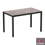 Zap EXTREMA Marble 4 Leg Dining Table - Black - Rectangular ZA.709CT