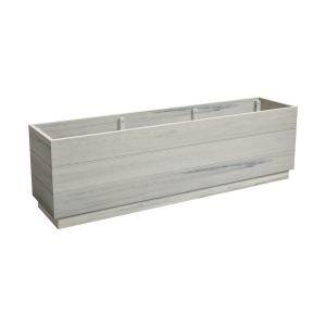 Click to view product details and reviews for Zap Eko Planter Whitewash Height 45cm Width 150cm Depth 35cm.