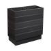 EKO Planter - Black - Height: 75cm Width: 75cm Depth: 35cm