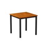 Zap ICE 4 Leg Dining Table - Black - 80cm x 80cm ZA.760CT