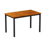 Zap ICE 4 Leg Dining Table - Black - 120cm x 70cm ZA.761CT