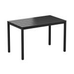 Zap EKO 4 Leg Dining Table - Black - Rectangular - 119cm x 69cm ZA.767CT