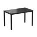 EKO 4 Leg Dining Table -  Black - Rectangular - 119cm x 69cm