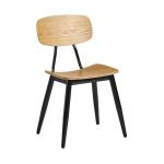 Zap JUNA Side Chair – Ply Oak and Black Steel ZA.971C