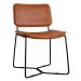 PEARL Side Chair - Leather - Bruciato