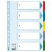 Esselte Mylar 1-5 Part Dividers A4 - Multi-Coloured - Outer carton of 20