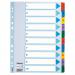 Esselte Mylar 1-10 Part Dividers A4 - Multi-Coloured - Outer carton of 10