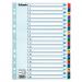 Esselte Mylar 1-20 Part Dividers A4 - Multi-Coloured - Outer carton of 10
