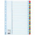 Esselte Mylar 1-31 Part Dividers A4 - Multi-Coloured - Outer carton of 10 100164