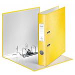 Leitz 180&deg; WOW Laminated Lever Arch File. 50 mm. A4. Yellow. - Outer carton of 10 10060016