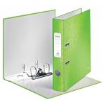 Leitz 180&deg; WOW Laminated Lever Arch File. 50 mm. A4. Green - Outer carton of 10 10060054