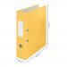 Leitz-180-Cosy-Lever-Arch-File-Soft-Touch-A4-80mm-width-Warm-Yellow-Outer-carton-of-6-10610019