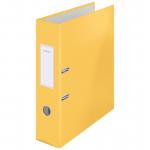 Leitz 180 Cosy Lever Arch File Soft Touch A4, 80mm width, Warm Yellow - Outer carton of 6 10610019