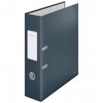 Leitz 180 Cosy Lever Arch File Soft Touch A4, 80mm width, Velvet Grey - Outer carton of 6 10610089