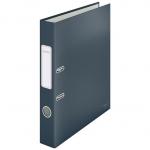 Leitz 180&deg; Cosy Lever Arch File Soft Touch A4, 50mm width, Velvet Grey - Outer carton of 6 10620089