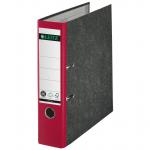 Leitz 180&deg; Lever Arch File Classic Marbled. A4, 80 mm. Red. - Outer carton of 10 10801025
