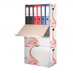 Esselte Standard Binder Storage and Transportation Box 60x80mm - White - Outer carton of 10 10964