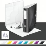Leitz 180 Active WOW Lever Arch File. A4. 75 mm. Black. - Outer carton of 5 11060095
