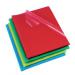 Rexel Quality A4 Document Folder; Assorted Colours; Embossed; 115mic; Cut Flush; Pack of 100