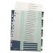 Leitz Style Printable Index, Polypropylene, extra wide 1-20 premium numerical tabs.  A4 Maxi.  - Outer carton of 6
