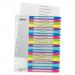 Leitz WOW Printable Index, Polypropylene, extra wide 1-20 premium numerical tabs. A4 Maxi. Multicolour. - Outer carton of 6