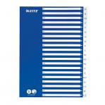 Leitz Polypropylene Dividers A to Z, A4 - White/Blue - Outer carton of 10 12536001