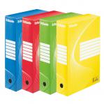 Esselte Standard Archiving Box, 80mm - Assorted Colours (4) - Outer carton of 25 128409