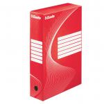 Esselte Standard Archiving Box, A4, 80mm - Red  - Outer carton of 25 128412