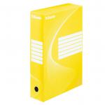 Esselte Standard Archiving Box, A4, 80mm - Yellow  - Outer carton of 25 128413