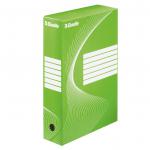 Esselte Standard Archiving Box, A4, 80mm - Green  - Outer carton of 25 128414