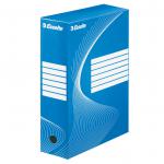 Esselte Standard Archiving Box, A4, 100mm - Blue - Outer carton of 25 128421