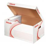 Esselte Standard Storage and Transportation Box, 6x80mm, 5x100mm - White - Outer carton of 10 128900