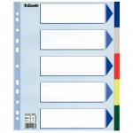 Esselte Divider A4+ Maxi Polypropylene 5 Tabs Multicolour - Outer carton of 20 15266