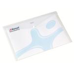 Rexel Popper Wallet A3 Translucent White (Pack of 5) 16131WH