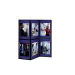 Nobo Showboard Display 6 Panels W600xH900xD20mm Sides Blue and Grey 1900043