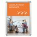 Nobo A2 Snap Frame Poster Holder; Signage Display or Wall Notice Board; Aluminium Frame; Silver