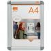 Nobo-A4-Snap-Frame-Poster-Holder-Signage-Display-or-Wall-Notice-Board-Aluminium-Frame-Silver-1902214