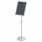 Nobo A3 Snap Frame Display Stand, Floor Standing Sign, Aluminium Frame, Silver 1902384