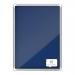 Nobo Premium Plus Felt Lockable Notice Board 9xA4 Blue