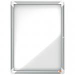 Nobo Premium Plus Magnetic Lockable Notice Board 4xA4 White 1902557