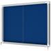 Nobo Premium Plus Felt Lockable Notice Board 8xA4 Blue