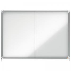 Photos - Other office equipment Nobo Premium Plus Magnetic Lockable Notice Board 18xA4 White 1902571 