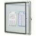 Nobo Premium Plus Outdoor Magnetic Lockable Notice Board 6xA4 White