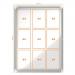 Nobo Premium Plus Outdoor Magnetic Lockable Notice Board 9xA4 White