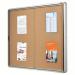 Nobo Internal Glazed Case 15xA4 Cork Sliding Door